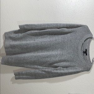 Gray winter long sleeve dress